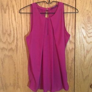 Vince Camuto hot pink sleeveless blouse size XS
